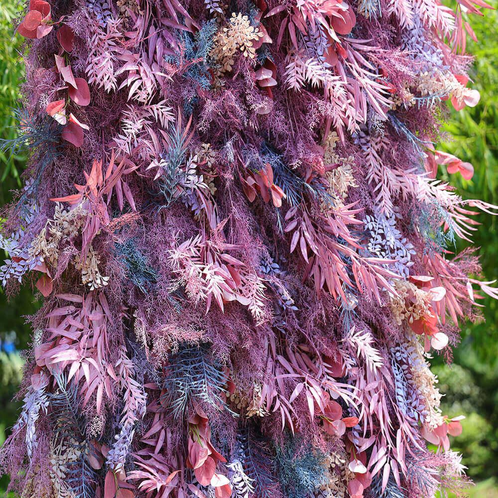 3D Artificial Purple Spruce Leaf Wedding Decoration | Uflower